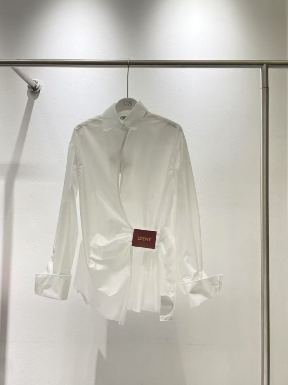 😀LOEWE😀 white polo long-sleeved shirt
